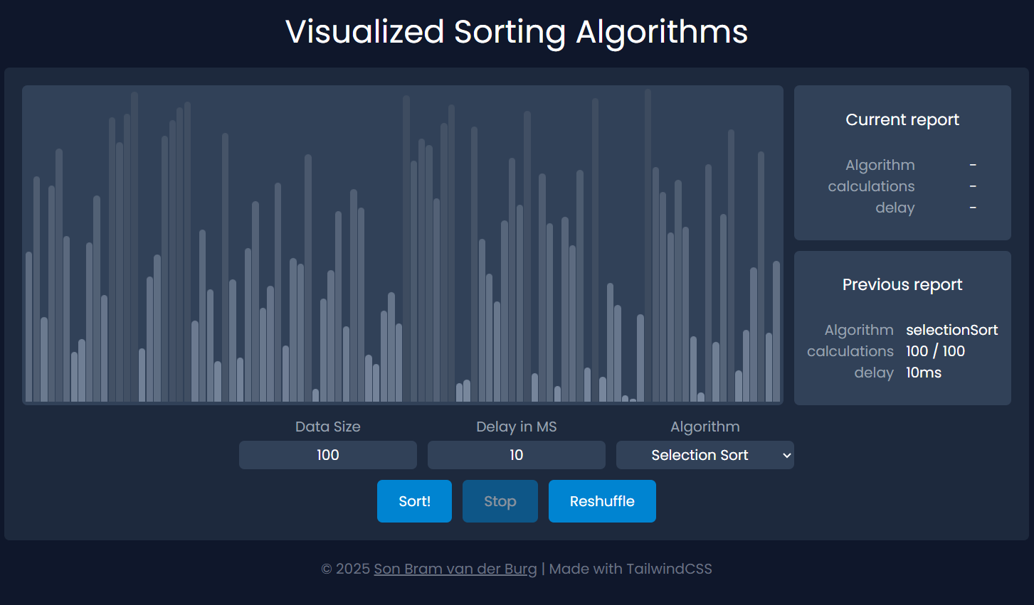 Sorting algorithms banner